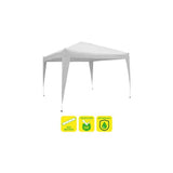 Sungarden Carpa Plegable Acero 3x3m Blanca - Blanco