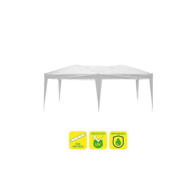 Sungarden Carpa Plegable Acero 3x6m - Blanco