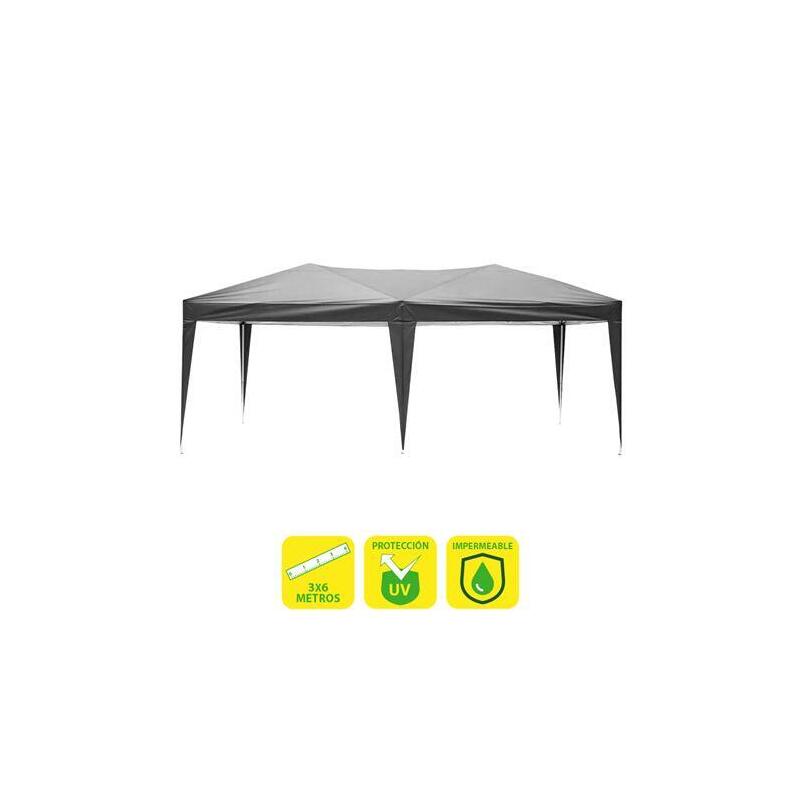 Sungarden Carpa Plegable Acero 3x6m - Gris