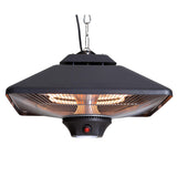 Sunred Calentador Ce17sq-B, Spica Bright Hanging Infrared, 2000 W, Negro