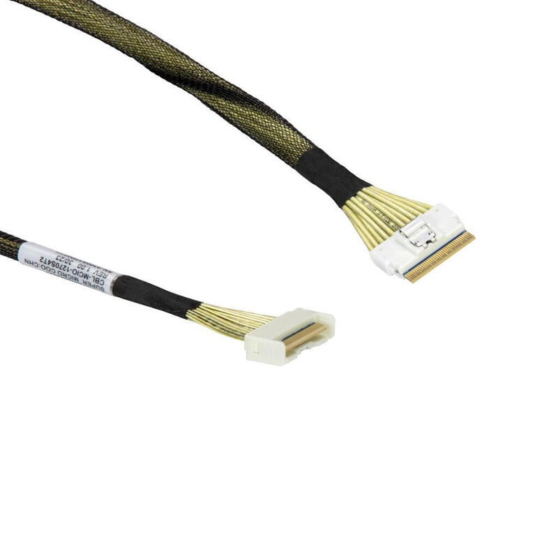 Supermicro Cable Cbl-Mcio-1270s4t2 Mcio X8 (Str) Auf Slimsas X8 (Str) Sff8654 45cm
