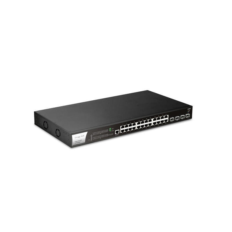 Switch 440mm Draytek Vigorswitch P-2282x 4*Sfp+ 24*Ge Poe+ Retail