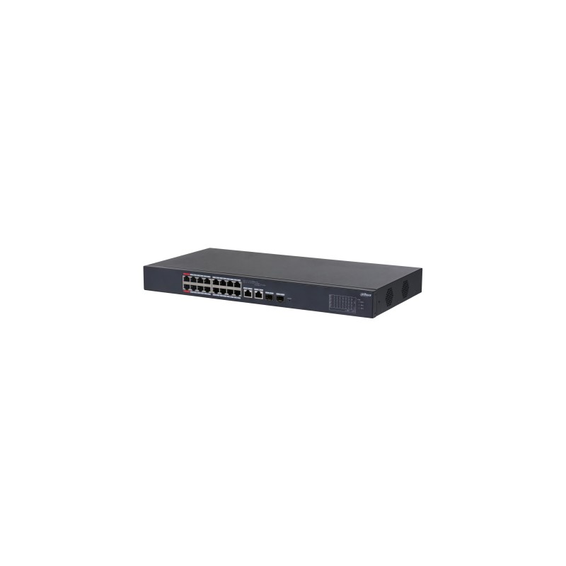 Switch Dahua  (Dh-Cs4218-16et-190-V2) 18 Puertos, Gestionable Con Cloud. 16 Puertos Poe