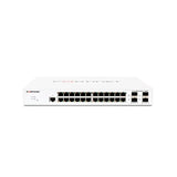 Switch Gestionable Fortinet Fs-124e L2 24xge Rj45 4xge Sfp 256 Mb Ddr3 Montaje Rack Sin Ventilador