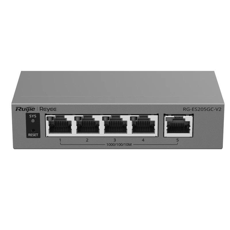 Switch Gestionable L2 Ruijie Rg-Es205gc-V2 5xrj45 Gb Gestion En La Nube