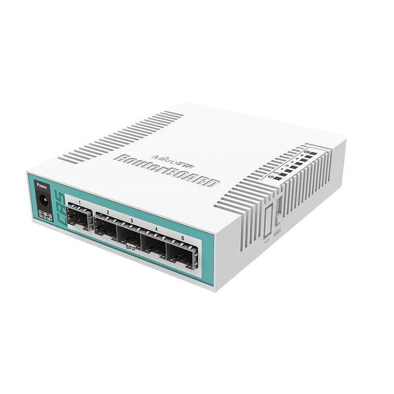 Switch Mikrotik 5ptos Sfp Enracable Crs106-1c-5s