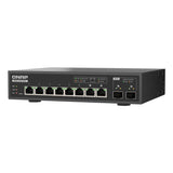 Switch Qnap Qsw-L3208-2c6t Gestionado L2 10g Ethernet (100/1000/10000) Escritorio Negro