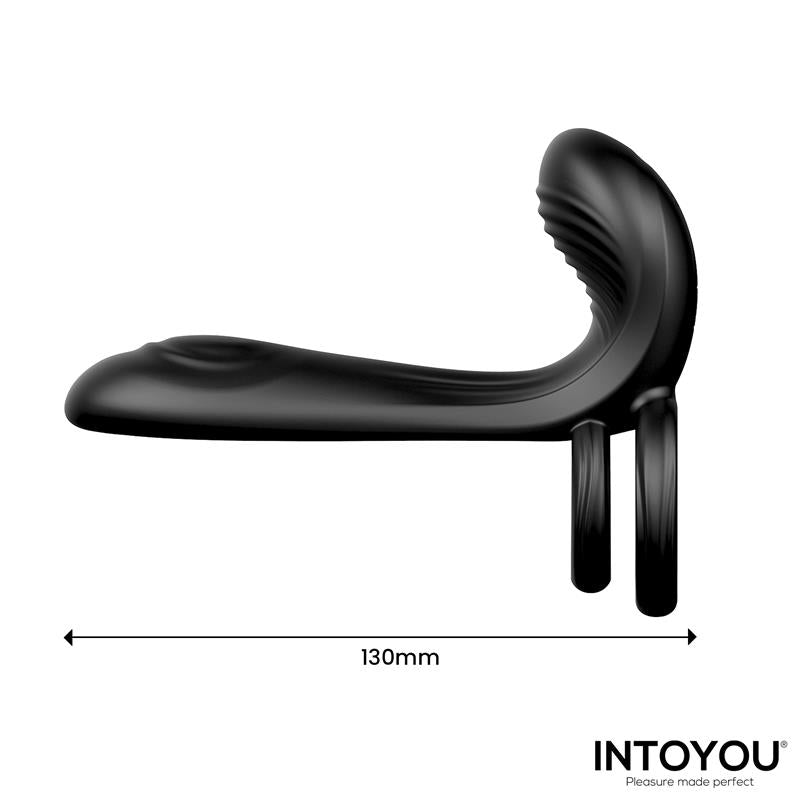 Synkox Girth Gainer Con Doble Anillo Para El Pene Con Vibración