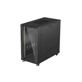 Szafa Instalacyjna Rack Stojaca 19" 22u 600x1200 Negro Drzwi Przeszklone (Flat Pack)