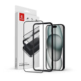 Szklo Hartowane Anti-Bacterial 3d Armour Glass 9h Na Caly Ekran Iphone 16 / Iphone 15 Z Ramka Instalacyjna