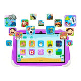 Tablet Powerbasics Mt6735 2gb/16gb Dino Lila  Para Niños