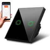 Táctil Interruptor Luz Doble Wi-Fi Smart Mce714b Negro