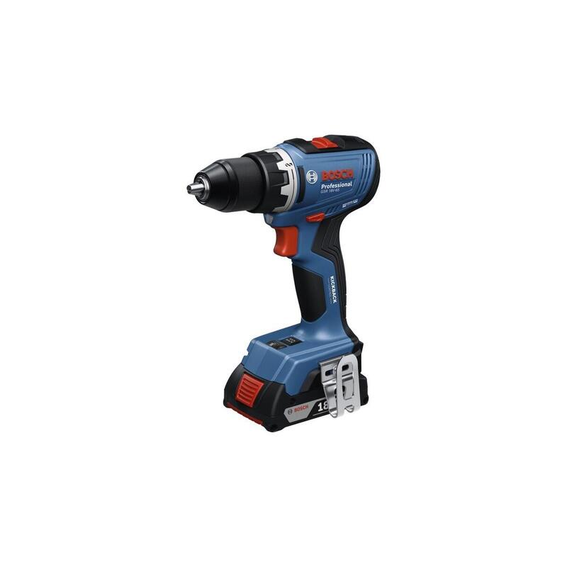 Taladro Bosch Professional  Atornillador Inalámbrico Gsr 18v-65 Professional Solo, 18 Voltios Azul, Sin Batería Ni Cargador 06019n3200
