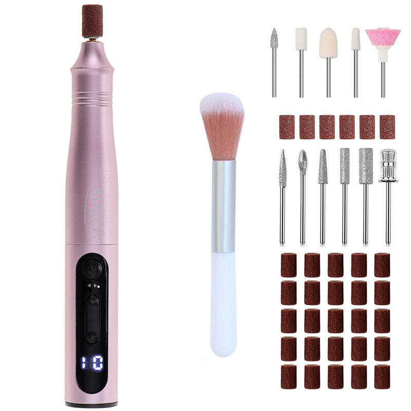 Taladro Eléctrico Para Uñas Adler Ad 2181  Set 11 En 1, Rosa