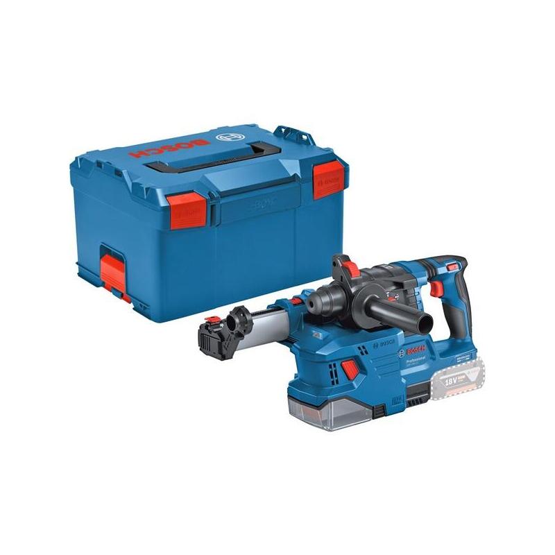 Taladro Percutor Inalámbrico Bosch Professional Gbh 18v-22 Professional Solo, 18 Voltios, Con Gde 18v-12 Azul/Negro, Sin Batería Ni Cargador, En L-Boxx 238