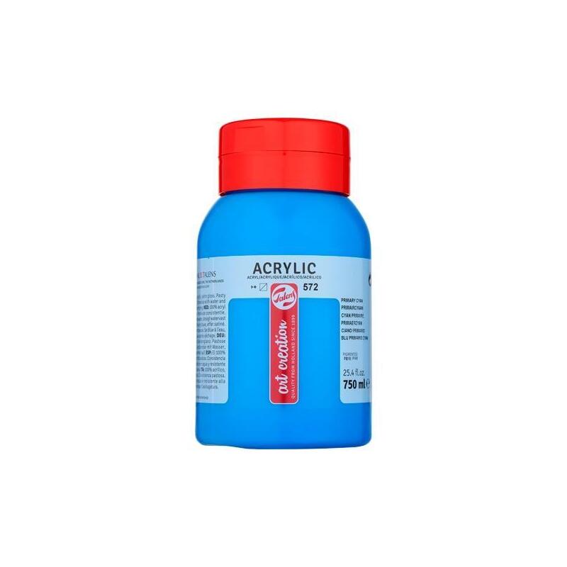 Talens Art Creation Colores Acrílico Bote 750ml Color 572 Cian Primario
