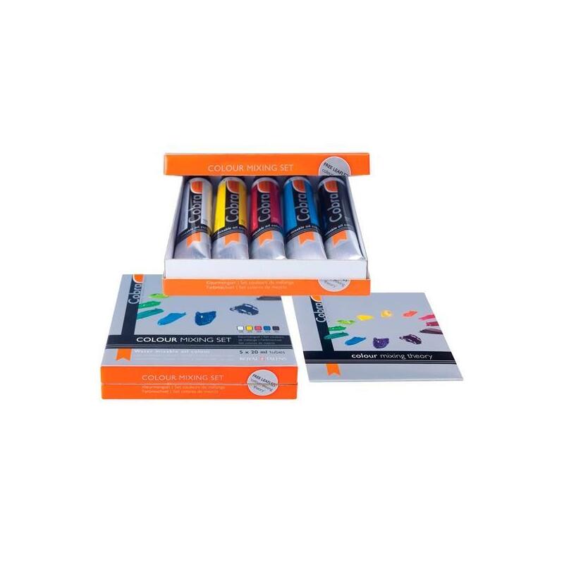 Talens Cobra Set De Pinturas Al Óleo 5 Tubos De 20ml Colores De Mezcla Surtidos