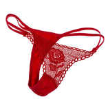 Tanga En Rosa Rojo