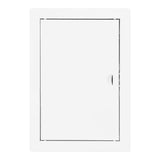 Tapa De Registro Rectangular Empotrable Acero Blanco 20x30cm
