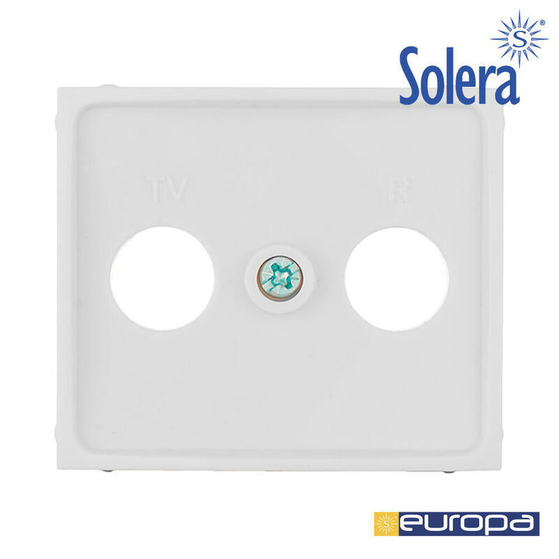 Tapa Para Toma De Señal Tv/R Color Blanco S.Europa Solera Erp47tlv