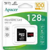 Tarjeta De Memoria Apacer 128gb Xc Uhs 1 Con Adaptador Clase 10 100mbs