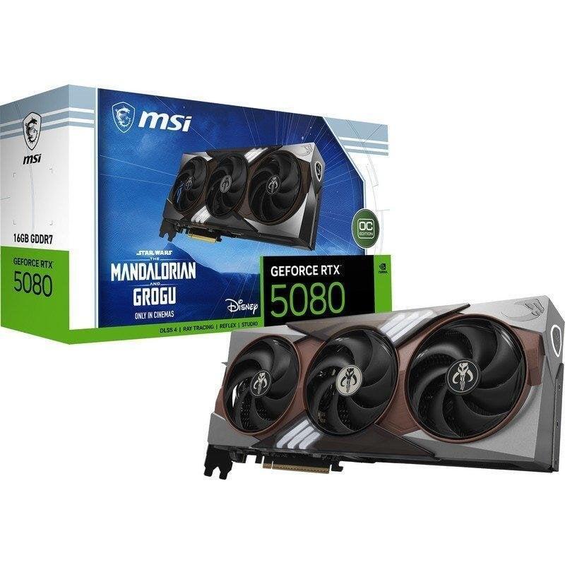 Tarjeta Gráfica Msi Geforce Rtx 5080 The Mandalorian And Grogu Oc 16 Gb Gddr7 Reflex 2 Rtx Ai Dlss4.5