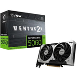Tarjeta Grafica Msi Rtx5060 Ventus 2x Oc V1 8gb Gddr7 Hdmi 3xdp