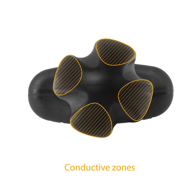 Electrastim - Tartarus Plug Anal Silicona Quadripolar Negro