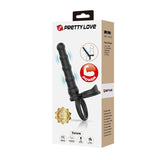Pretty Love - Tatum Anillo Vibrador Pene Con Plug 10 Vibraciones Negro