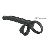 Pretty Love - Tatum Anillo Vibrador Pene Con Plug 10 Vibraciones Negro