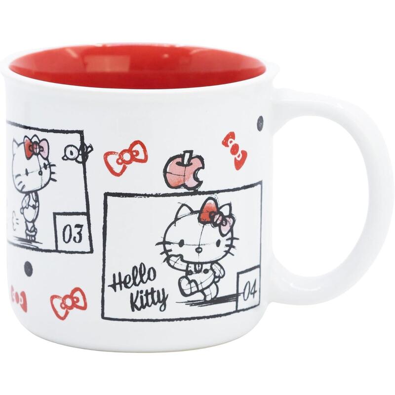 Taza Ceramica Desayuno 400ml Hello Kitty