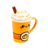Taza Con Tapa De Calabaza Foodiemals Latte 325ml