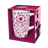 Taza De Cerámica Latte 695 Ml En Caja Regalo Minnie Mouse Cherrylicious