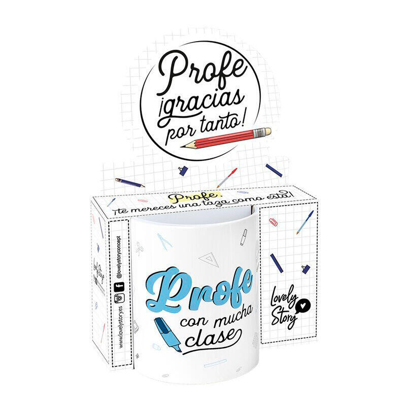 Taza - Profe Con Mucha Clase 330ml
