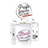 Taza - Profe Con Mucho Corazon 330ml