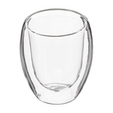 Tazas De Cafe De Cristal De Doble Pared 7 Cl, 2 Uds