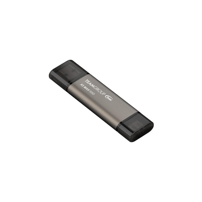 Team Group X2 Max 1 Tb, Memoria Usb Titanio/Negro, Usb-A, Usb-C Tx2max31tbt01
