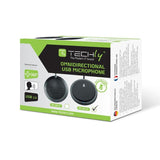 Techly Micrófono De Conferencia Usb Omnidireccional Con Botón De Silencio