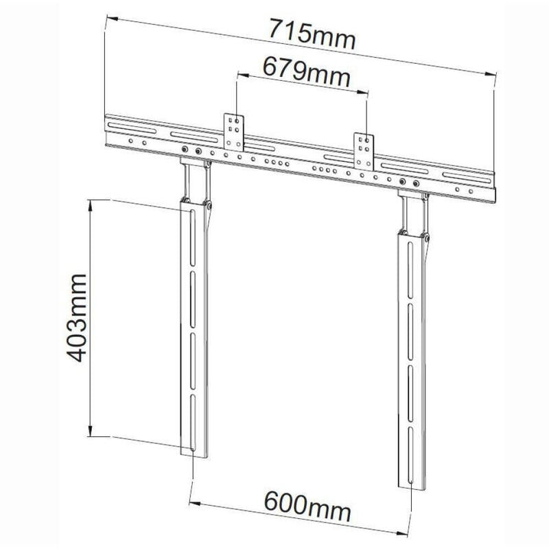 Techly Universal Soundbar Soporte Para Tv, Negro