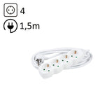 Technik Regleta De Corriente 4 Enchufes 1,5m 16a Blanco