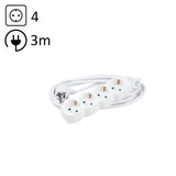 Technik Regleta De Corriente 4 Enchufes 3,0m 16a Blanco