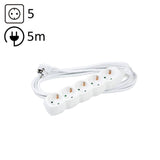 Technik Regleta De Corriente 5 Enchufes 5,0m 16a Blanco