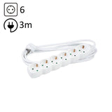 Technik Regleta De Corriente 6 Enchufes 3,0m 16a Blanco
