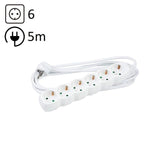 Technik Regleta De Corriente 6 Enchufes 5,0m 16a Blanco