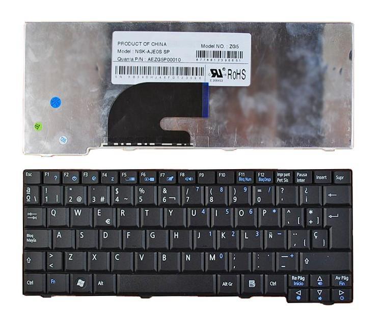 Teclado Para Portátil Acer One 9j.N9482.00s Aezg5p00010 Aezg5p00110 Mp-08b46e0 9j.N9482.E0s Nsk-Aje0s Pk1306f01l0