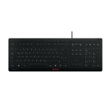 Teclado Alemán Cherry Stream Usb Qwertz Negro