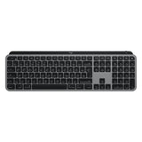Teclado Alemán Logitech Mx Keys F/ Mac Rf Wireless + Bluetooth Qwertz Gris