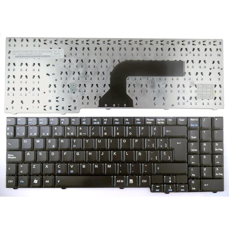 Teclado Asus M50 M50v M70 M70v G50 G50v G70 G70v F7 X55 X57 X70 X71 Series Versión 2