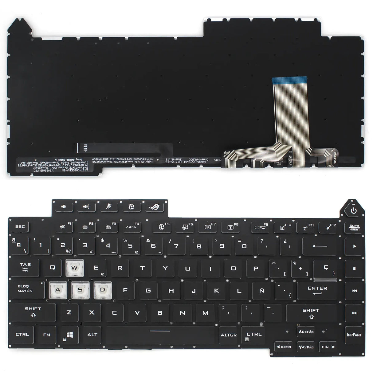 Teclado Para Portátil Asus Rog 5R G513 G513Q G513Qy G513Qm G533 Retroiluminado