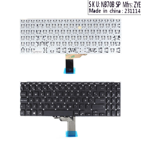 Teclado Para Portátil Asus X515 X515Da X515Ea X515J X515Ja X515Ua X515Ma Negro